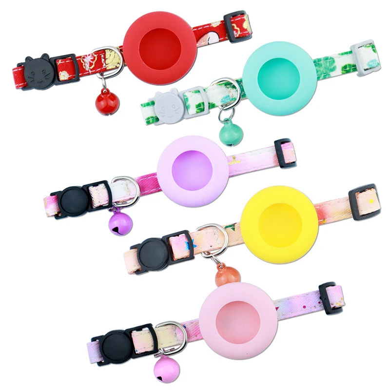 

Ошейник для домашних животных с Airtag, защитный чехол, ошейник для домашних животных с колокольчиком для собак, щенков, котят