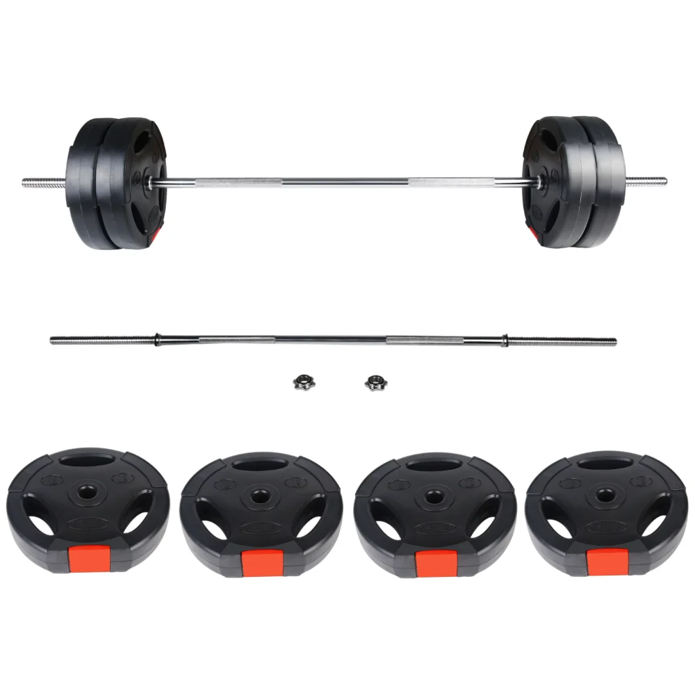 

Signature Fitness Vinyl Standard 1-Inch Plate Weight Plate for Strength Training, Weightlifting and Crossfit