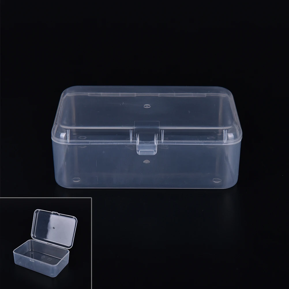 

Прозрачный пластиковый держатель для канцелярских принадлежностей, коробка для хранения для косметики, ювелирных изделий, коллекции деталей, элемент, маленькая фотография