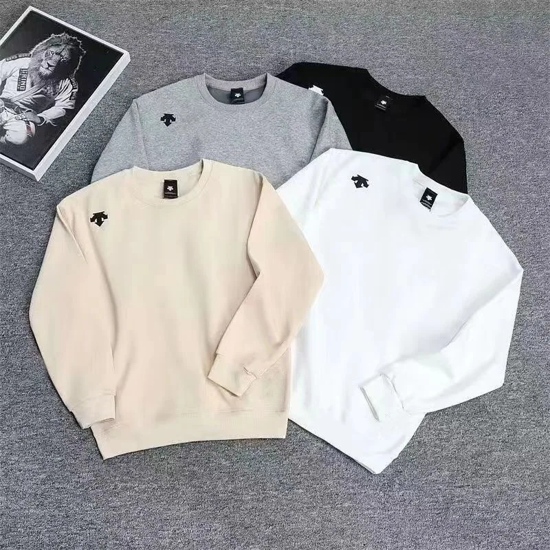 

Special 100% cotton men's hoodie autumn and winter new style plus fleece long-sleeved undershirt casual women's crewneck hoodie