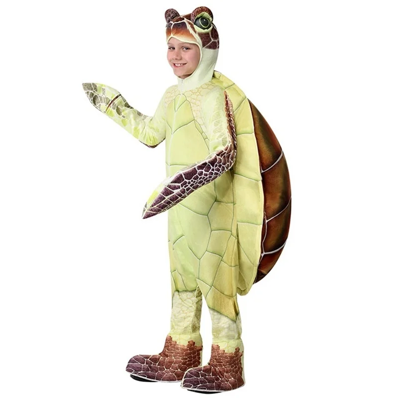 

Детский костюм для косплея на Хэллоуин, Цвет зелёный, морской брикет, Животное океана, хеллоуин, карнавальный костюм