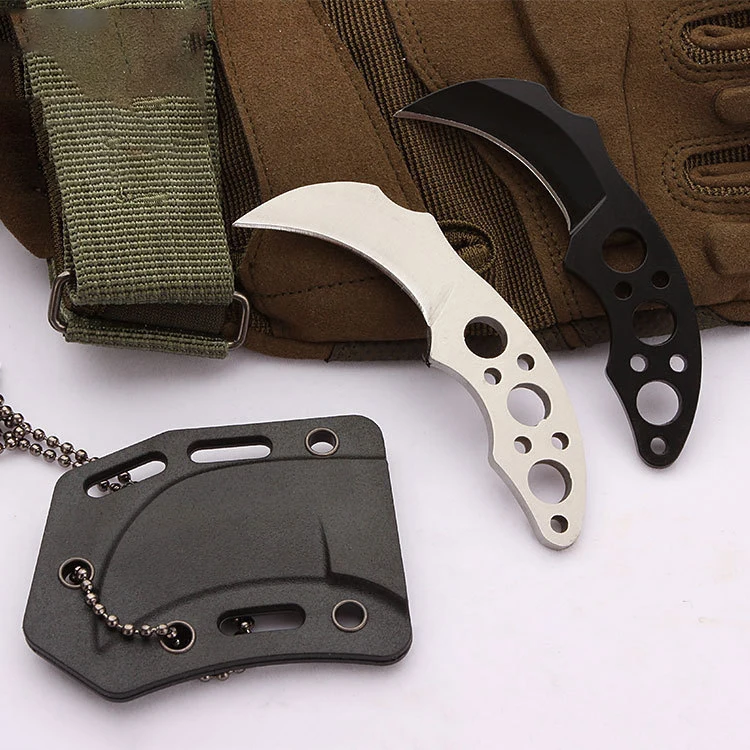 

Mini Outdoor Creative Necklace Knife Camping Survival Claw Knives Portable Self-defense Pocket EDC Tool
