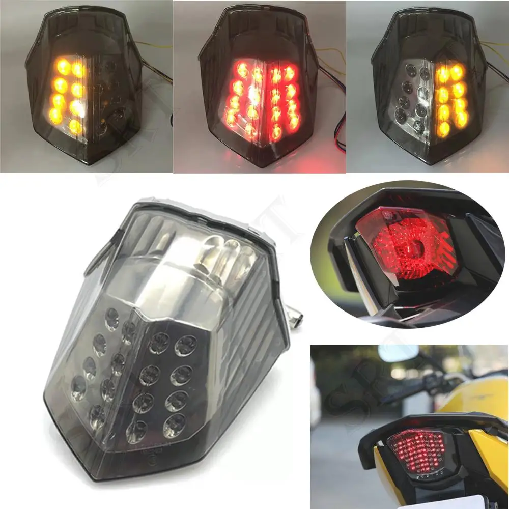 

Motorcycle Rear Tail Light Brake Turn Signal Integrated LED Taillight For Yamaha XJ-6 FZ-6R XJ6 FZ6R Diversion 600 2009-2014