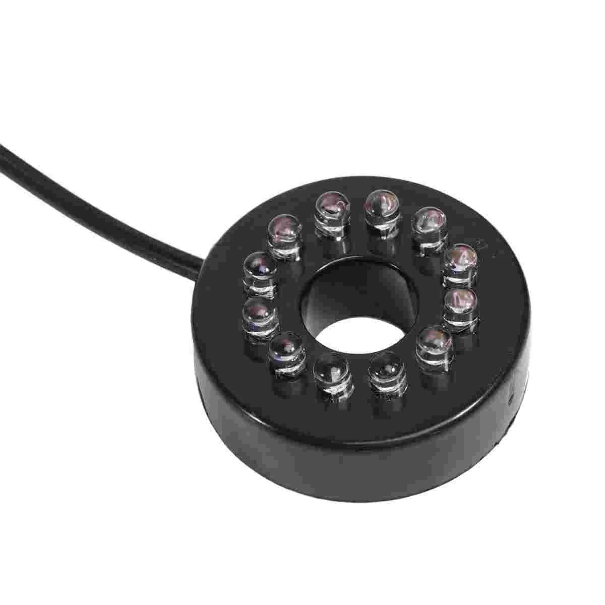 

16W Aquarium Circulation Submersible Pump Fish Tank Mini Pump with 12 LED Light with US Plug Black