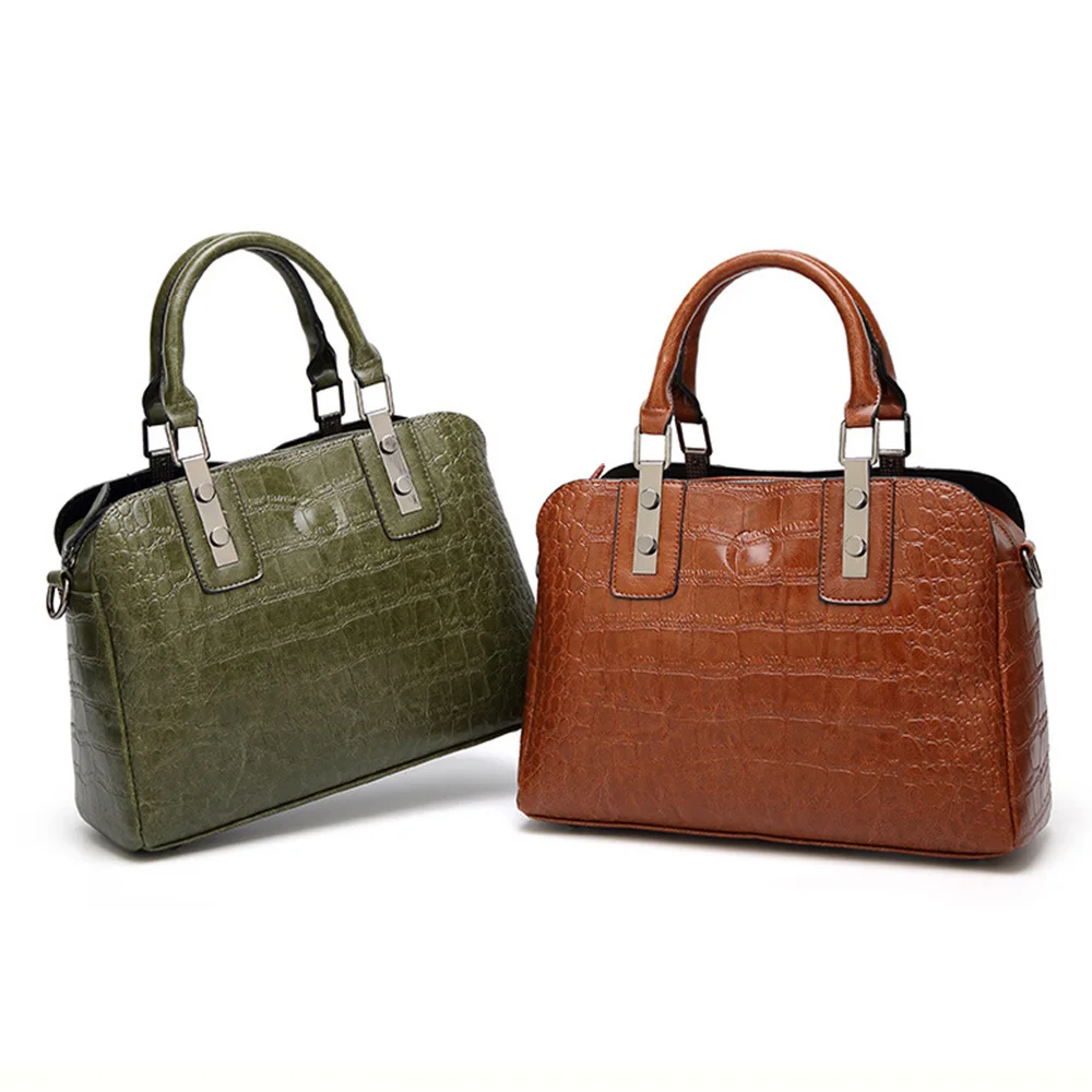 

Luxury Women Handbag Crocodile Pattern Shoulder Bag For Female Leather Crossbody Bags Women Famous Brand Vintage Bags