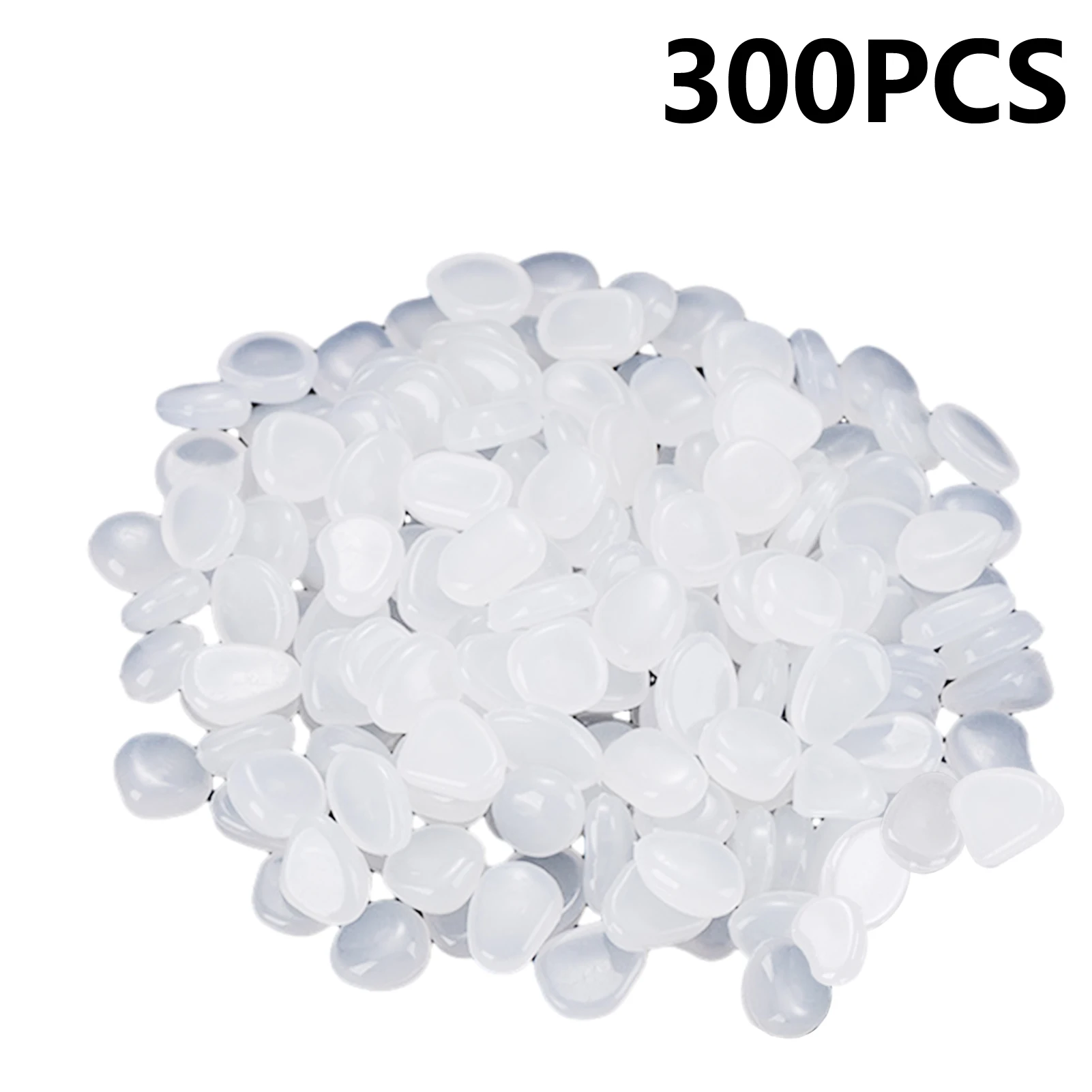 

300pcs Flower Pots Glow In The Dark Pebbles Garden Path Aquarium Decorative Outdoor Vase Filler Night Lighting Artificial Pool