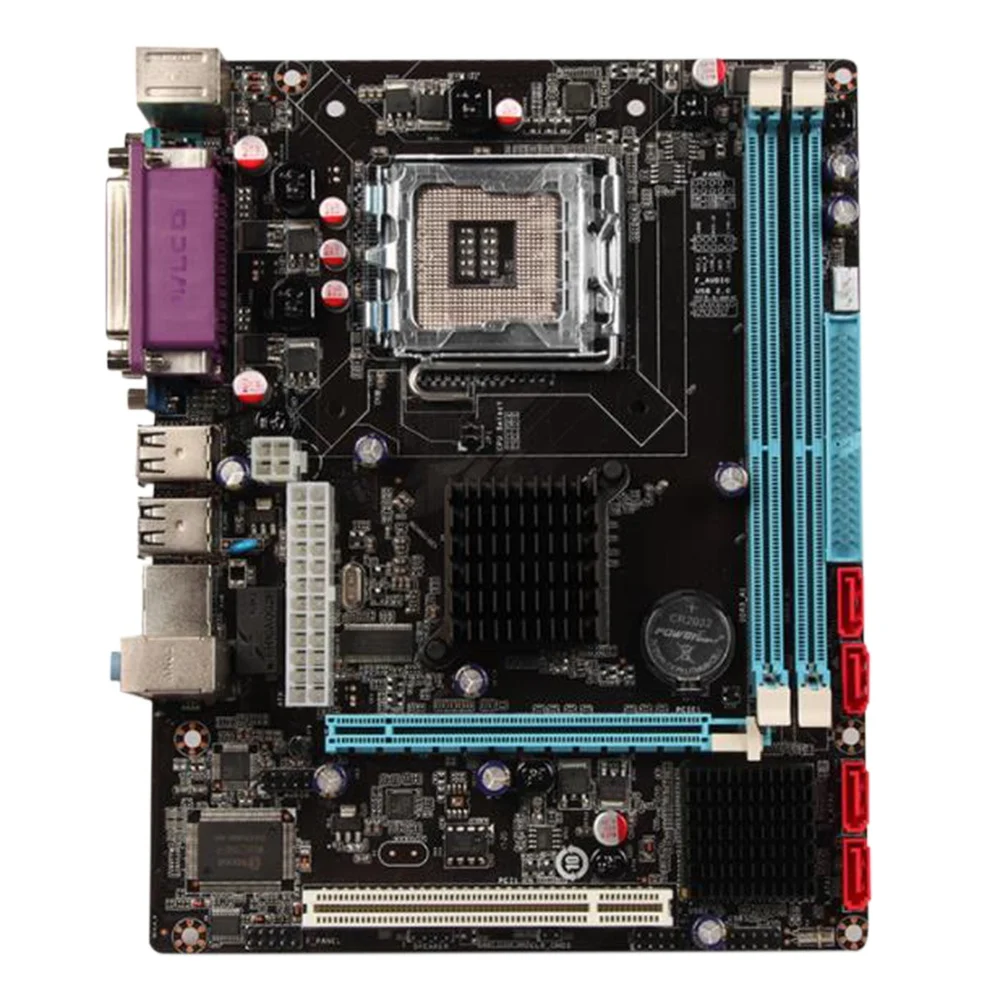 G41 Dual Channel Computer Motherboard LGA 775 USB 2.0 Support 2XDDR3 Memory Slot 1XCOMinterface Desktop Motherboard