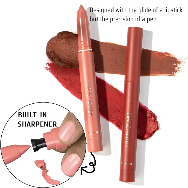 

Velvet Sexy Red Nude Lipliner Matte Lipstick Pencil Moisturizer Non-Stick Cup Waterproof Long Lasting Lip Gloss New Cosmetics