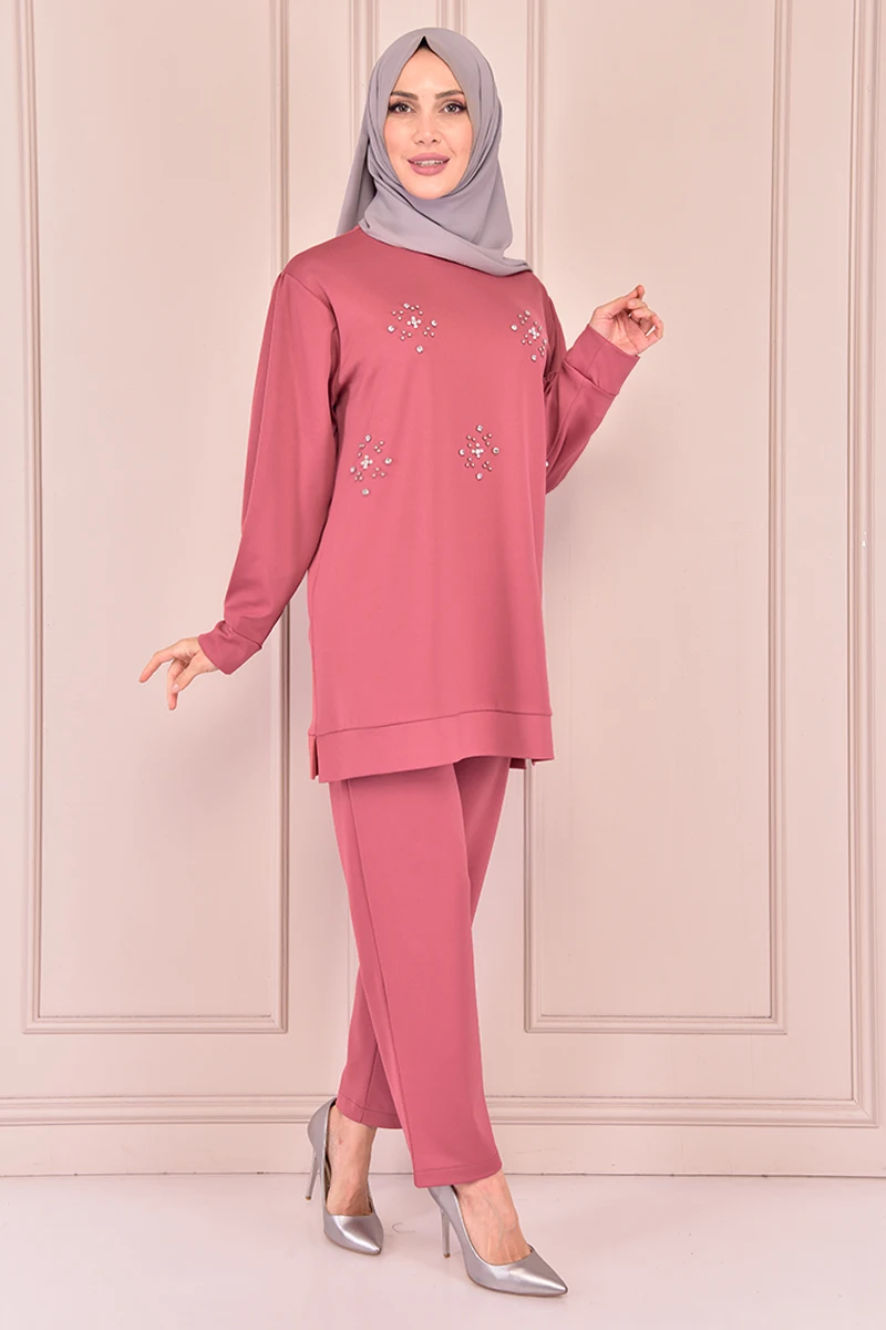 

Stone Detailed Kombin Rose Kurusu CAS2206