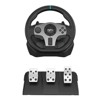 PXN V9 Vibration Driving Racing Wheel PC, American Truck Simulator Wheel with Clutch and Pedals
