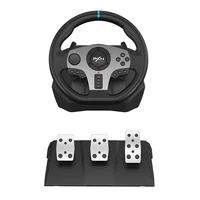 pxn v9 vibration driving racing wheel pc american truck simulator wheel with clutch and pedals