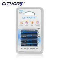 cityork aaa battery 1 2v ni mh aaa rechargeable batteries 1100mah 3a aaa battery for flashlight rechargeable aaa battery