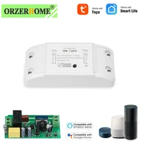 wifi switch module smart mini diy tuya light 10a smart home switch breaker wireless remote control works with alexa google home