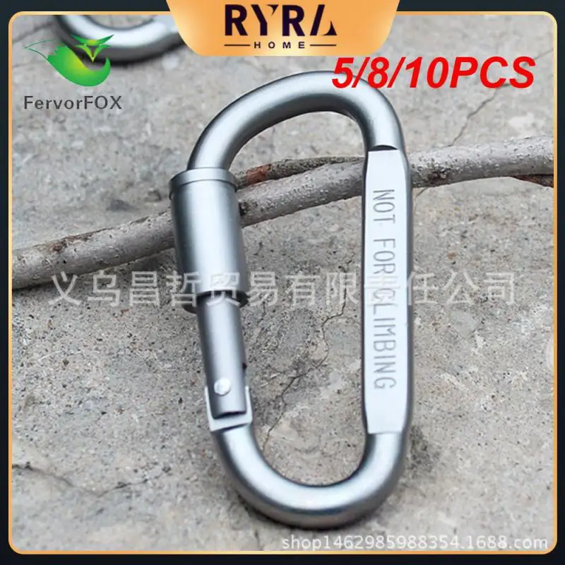

Outdoor Hook Survival D-ring Locking Carabiner Clip Set Screw Lock Hanging Hook Buckle Sports Rope Buckle Alloy Aluminum Hooks