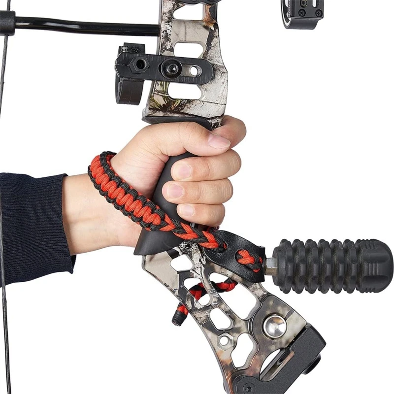

Wrist Bow Sling Braided with Metal Grommet Paracord Bow Wrist Sling Compound Bow Sling for Recurve Bow Hunting