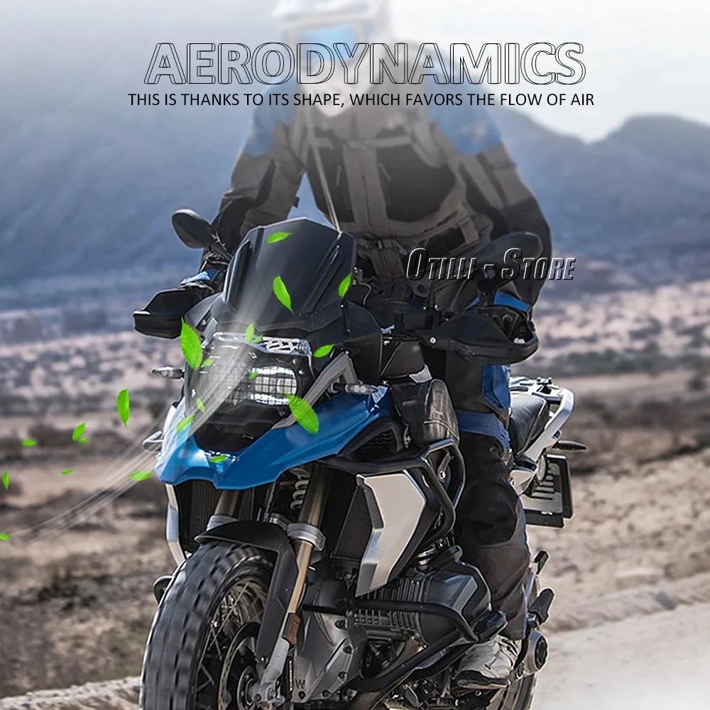Лобовое стекло мотоцикла черное лобовое для BMW R 1200 GS LC 2013-R1200GS ADV 2014- R1250 R1250GS Adventure