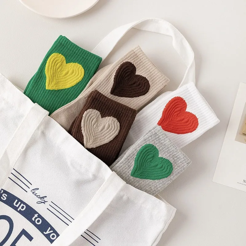 Женские новые хлопковые носки вязаные персонализированные модные милые женские