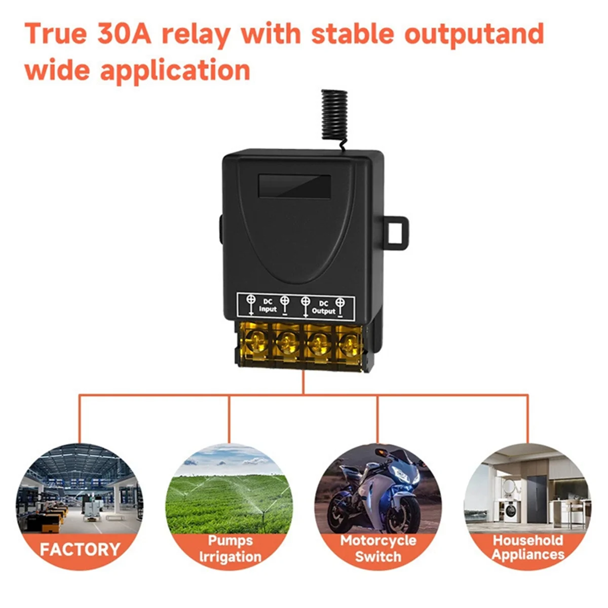 Беспроводной пульт дистанционного управления 433 МГц DC8-80V 30A RF релейный приемник