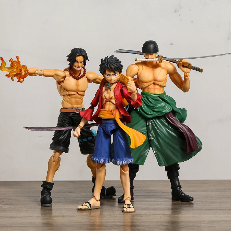 

MH переменные экшн-герои One Piece Portgas D Ace Monkey D Luffy Roronoa Zoro ПВХ экшн-фигурка Коллекционная модель игрушка в подарок