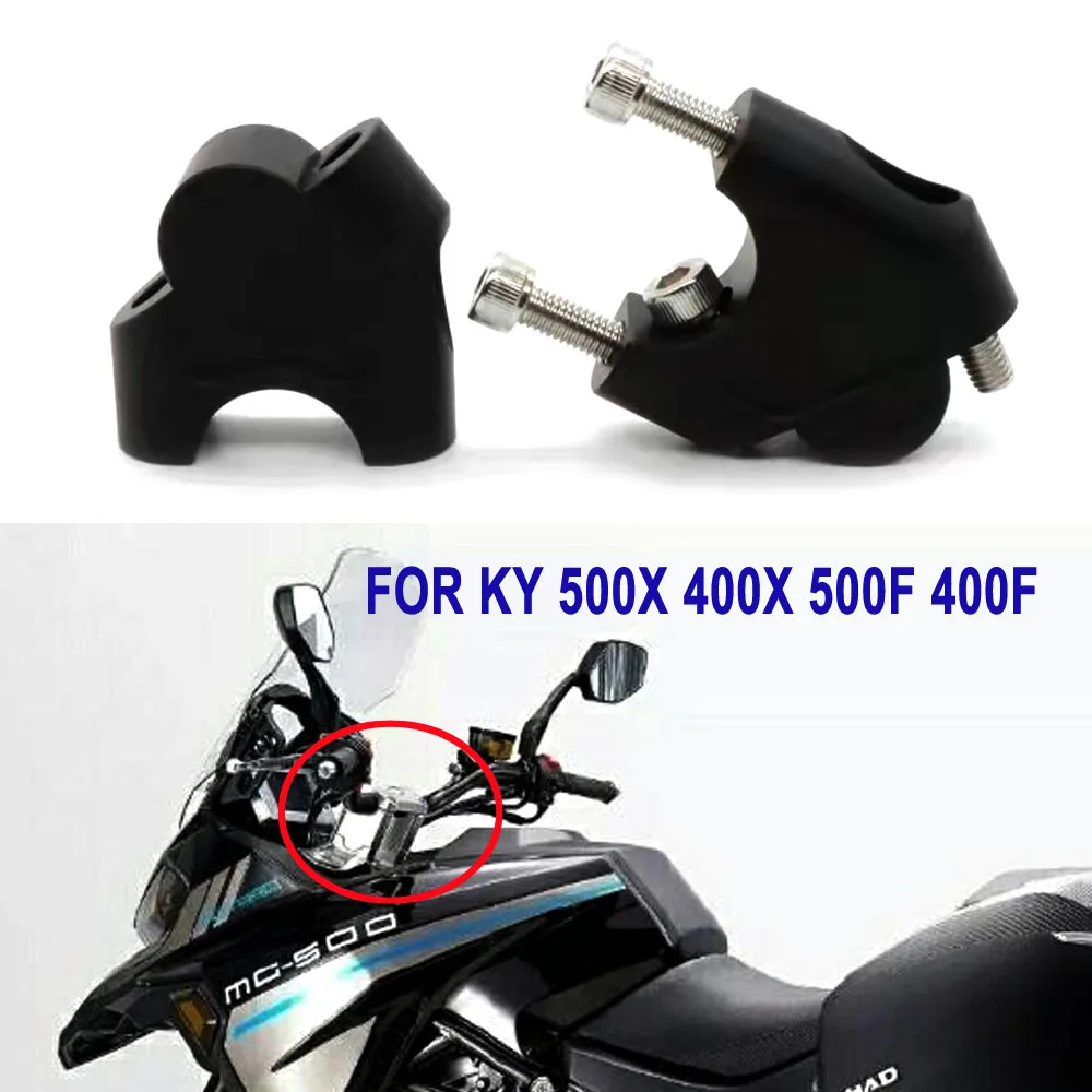 

For KYMOTO KY 500X 400X 500F 400F Motorcycle Handlebar Riser Bar Mount Handle Clamp Handlebar Back Move Mount