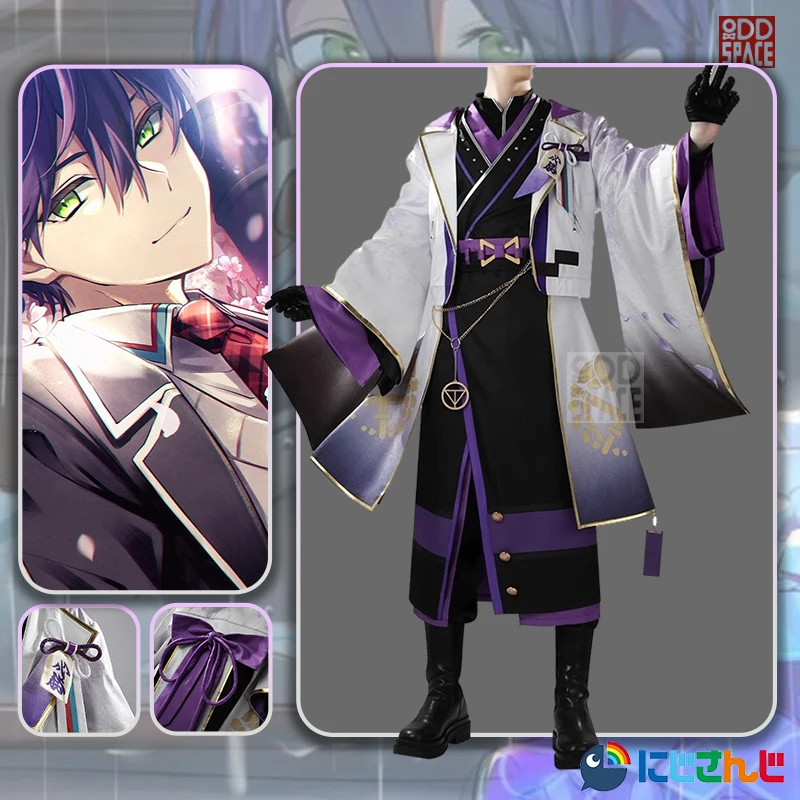 

Game Vtuber Nijisanji Cosplay Kenmochi Touya Cosplay Costume Anime Vtuber Kenmochi Touya New Clothing Halloween Carnival Party
