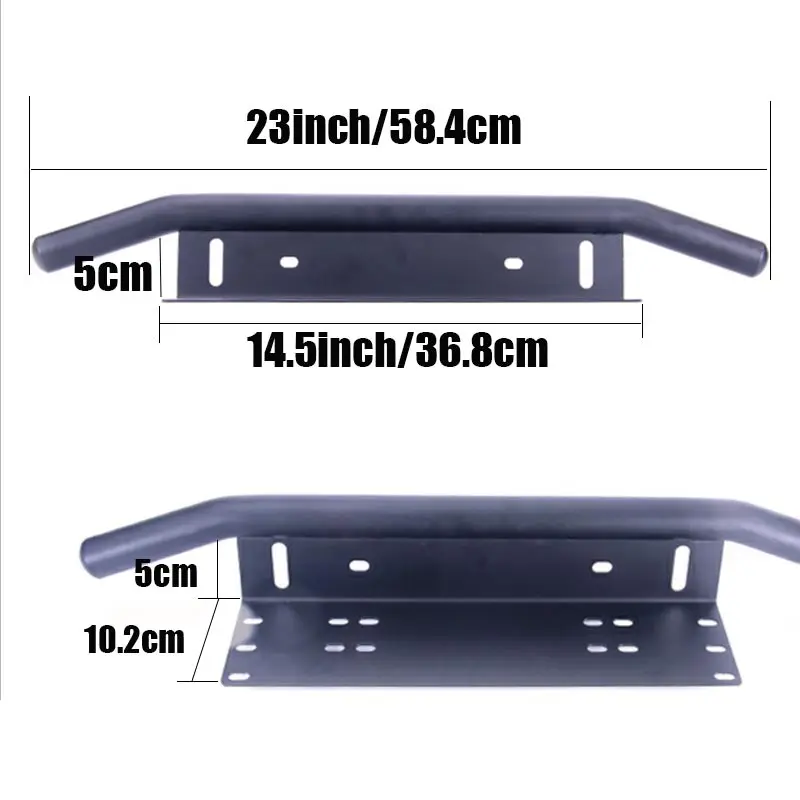 Универсальная рамка номерного знака для передней части автомобиля с креплением для бампера с подсветкой, цвета черный серебристый.