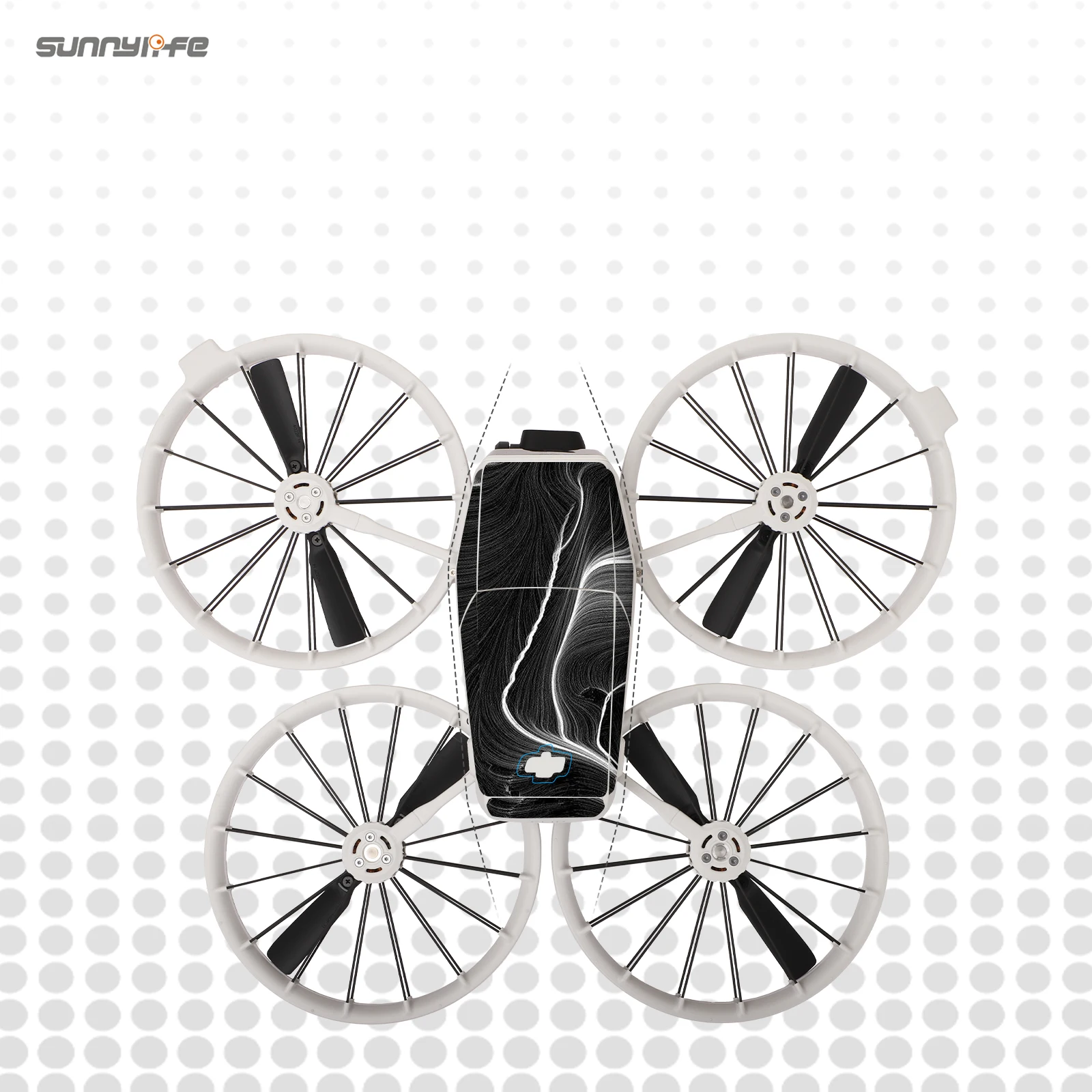Фото Комплект наклеек Sunnylife для DJI Flip RC 2/RC N3, водонепроницаемая наклейка на кожу, наклейка «сделай сам», защитная пленка от царапин, аксессуары для дронов №4