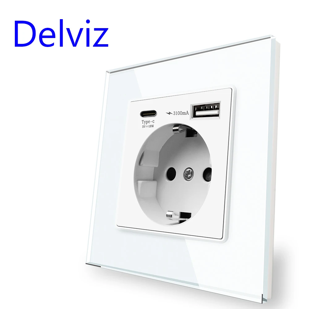 

Розетка DELVIZ с USB Type-C