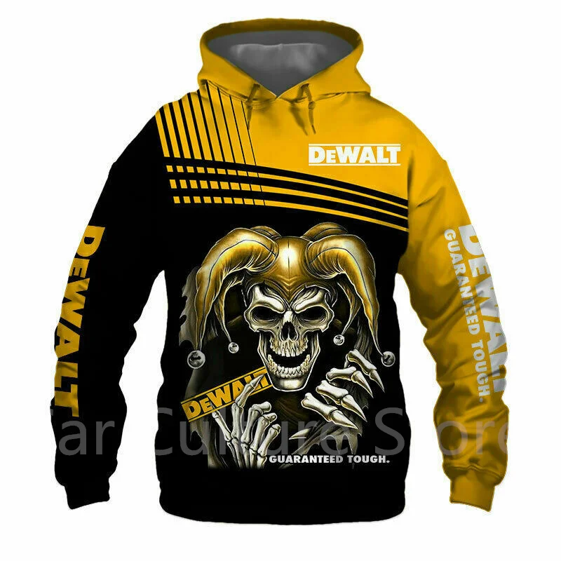 

Мужская толстовка DeWalt с принтом скелета, спортивная одежда с 3D принтом, мужская куртка, Высококачественная спортивная рубашка в стиле Харад...