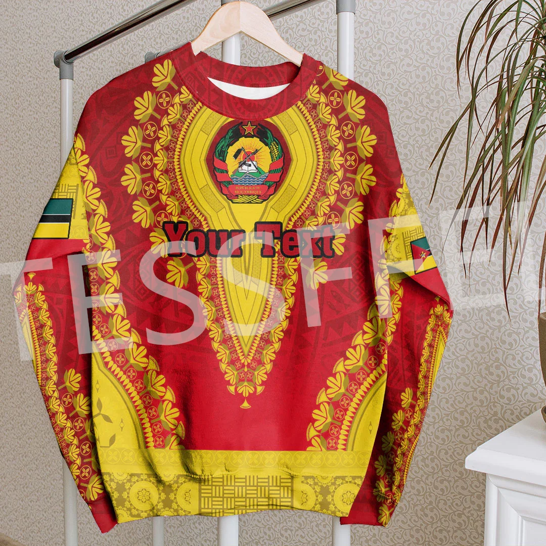 Черная история Африка Страна Мозамбик Татуировка Ретро Спортивный костюм Винтаж