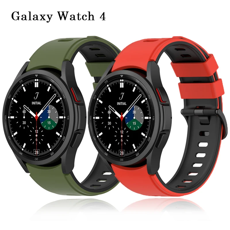 

Strap For Samsung galaxy watch 4 40mm 42mm 44mm Band sport Silicone wrist bracelet samsung Galaxy Watch Active 2 40mm 44mm 46mm