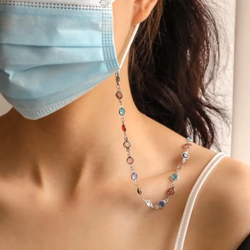 

Sunglasses Masking Chains For Women Multiple Acrylic Pearl Crystal Eyeglasses Chains 2022 New Fashion Jewelry Wholesale