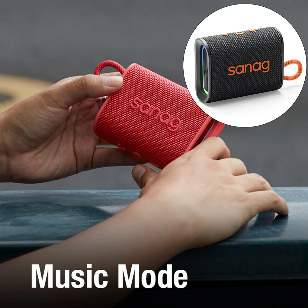 

Звуковая коробка ABS, совместимая с Bluetooth, стильная аккумуляторная батарея громкой связи, перезаряжаемая, для путешествий, Черная