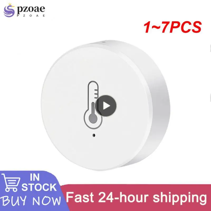 

1~7PCS Tuya Real Time Temperature And Humidity Sensor Work With Alexa Home Smart Home Smart Life/Tuya Smart App