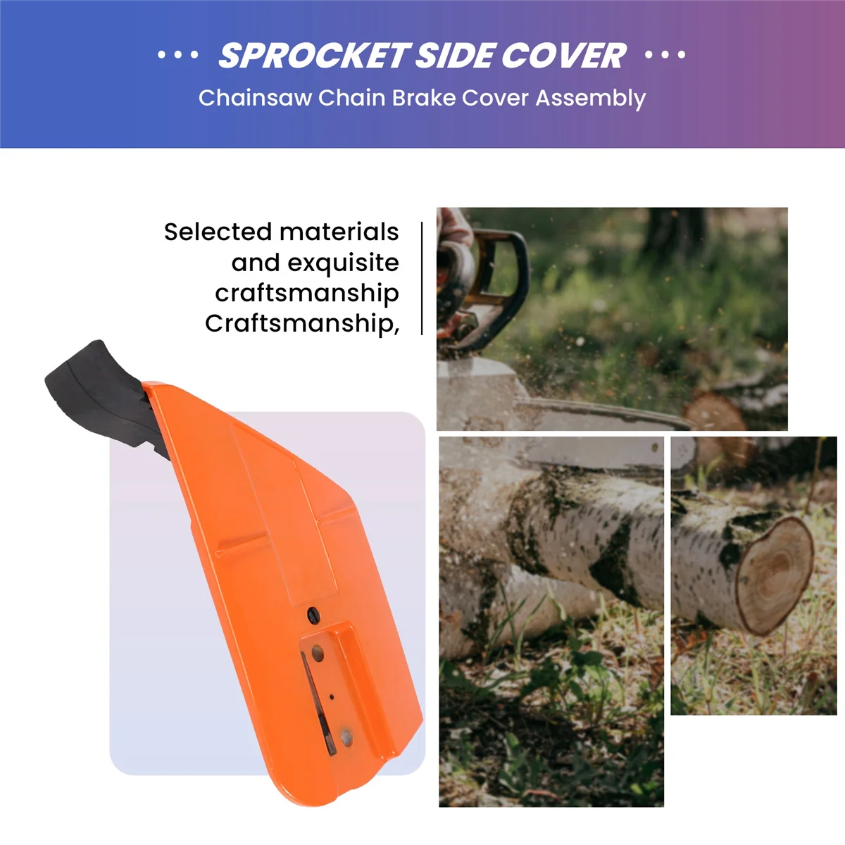 Боковая крышка звездочки тормозной муфты цепного тормоза 537033501 Бензопилы для