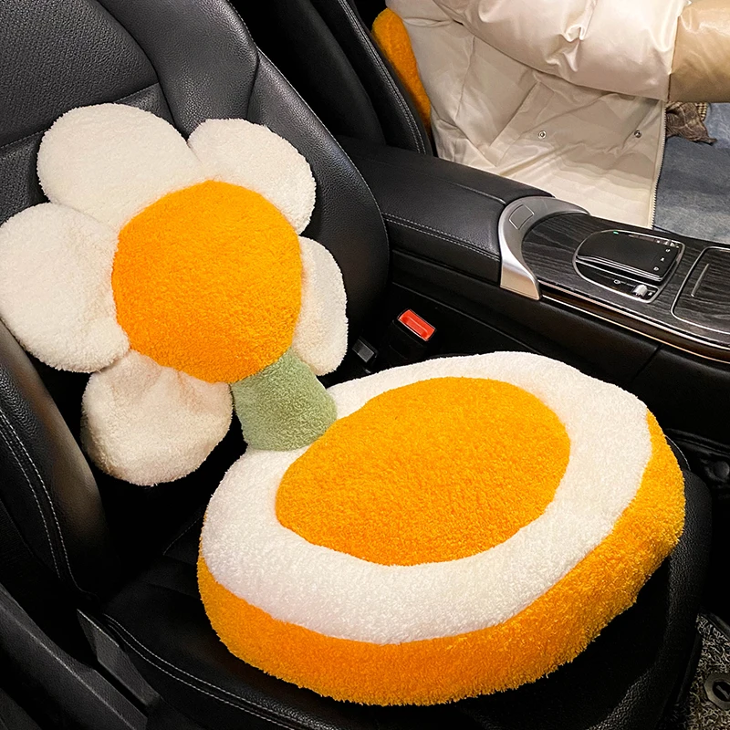 

Creative Flower Plush Winter Four Seasons Heighten Multifunctional Waist Pillow Chair Desk Car Seat Cushion