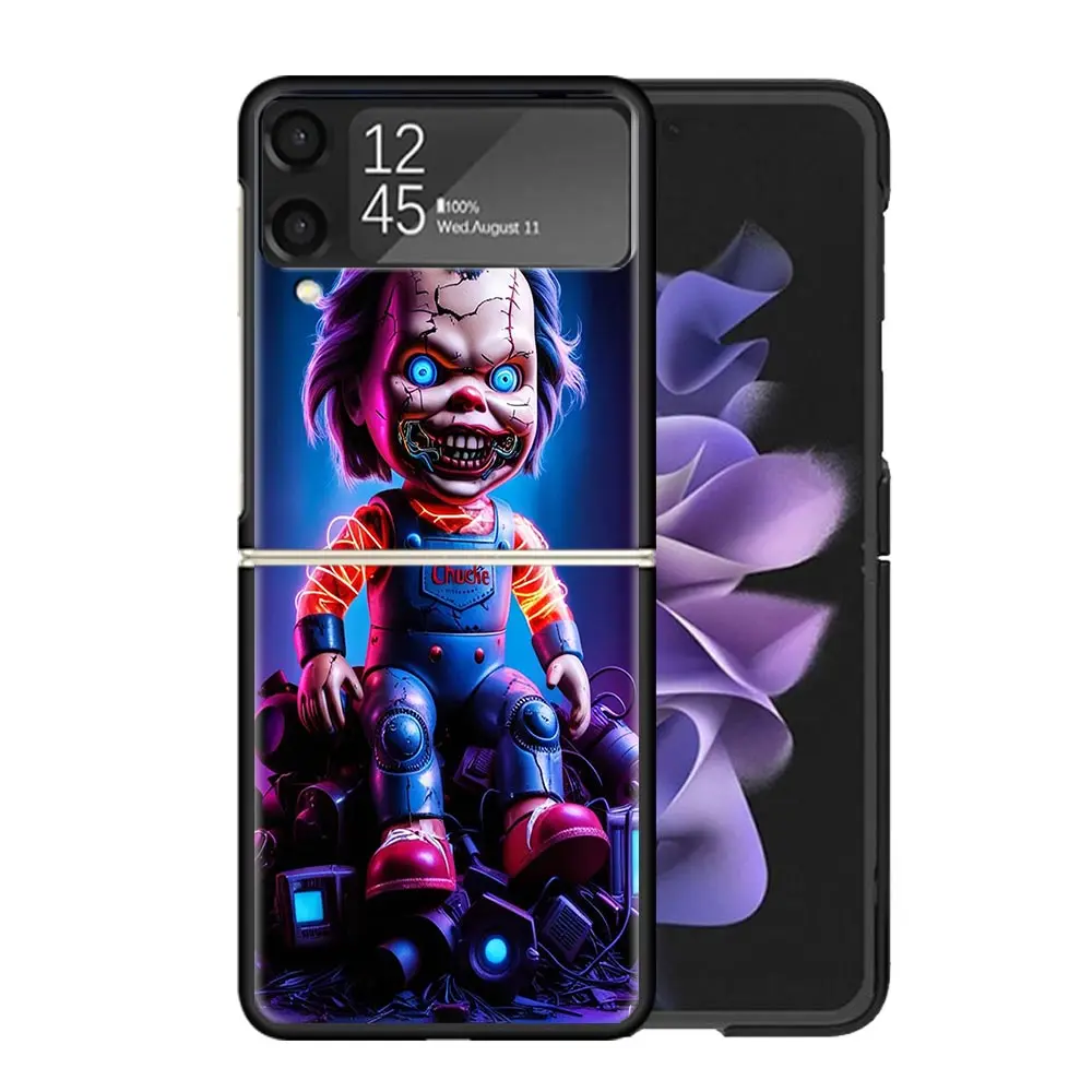 Фото Чехол для телефона «Кукла-люкла ужасов» для Samsung Galaxy Z Flip6 Flip4 Flip5 Flip3 Чехлы Z Flip 6 3 4 5 5G Задняя крышка Fundas №4