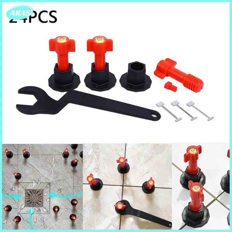 

24 PCS Level Wedges Tile Spacers for Flooring Wall Tile Carrelage Leveling System Leveler Locator Spacers Plier Auxiliary Tool