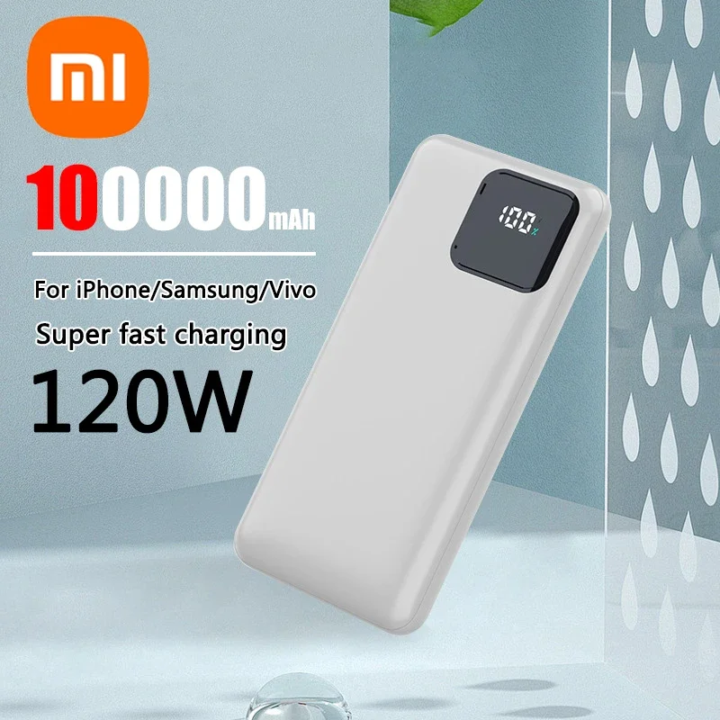 Xiaomi Power Bank 100000 mAh Аккумулятор для быстрой зарядки Портативный аккумулятор