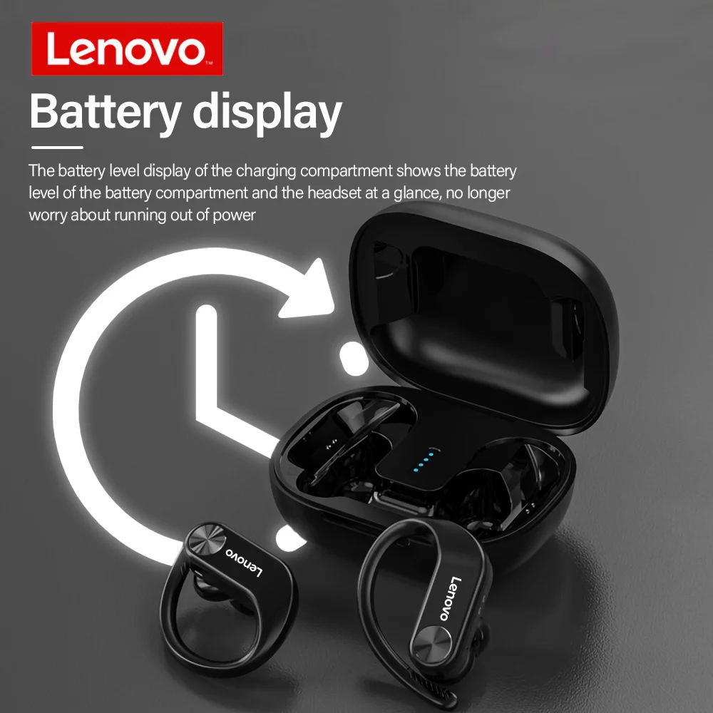 

TWS-наушники Lenovo LP7 с поддержкой Bluetooth и микрофоном