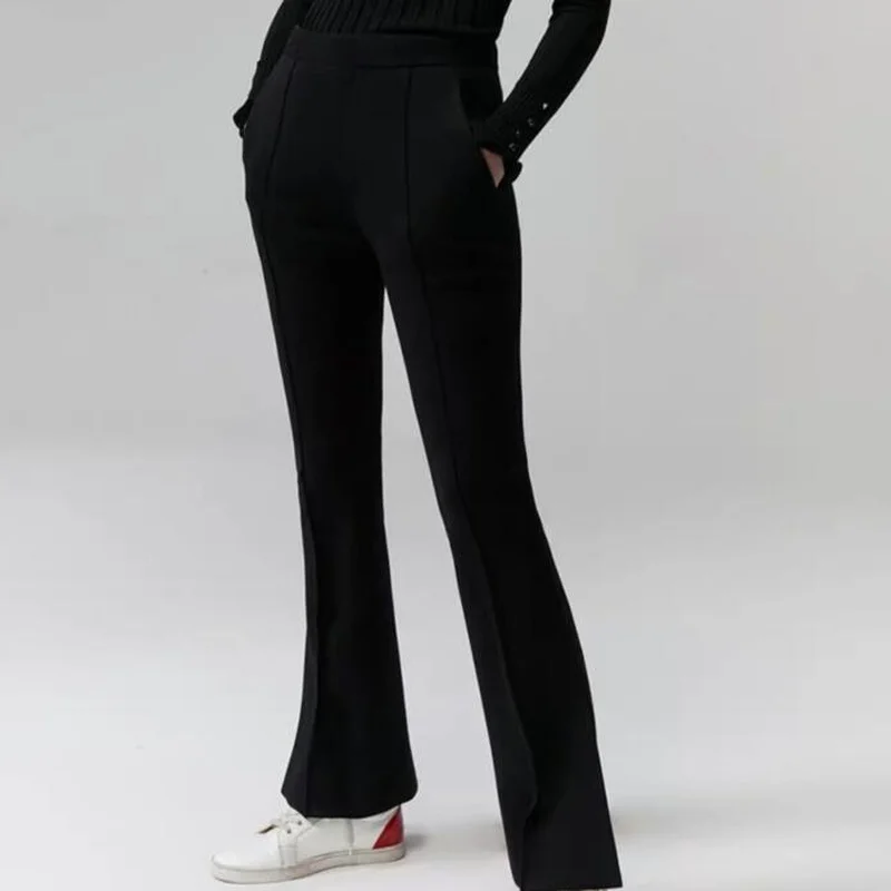 2022 Spring and Autumn All-match Casual Straight Flared Trousers Trousers Wool Pants for Women