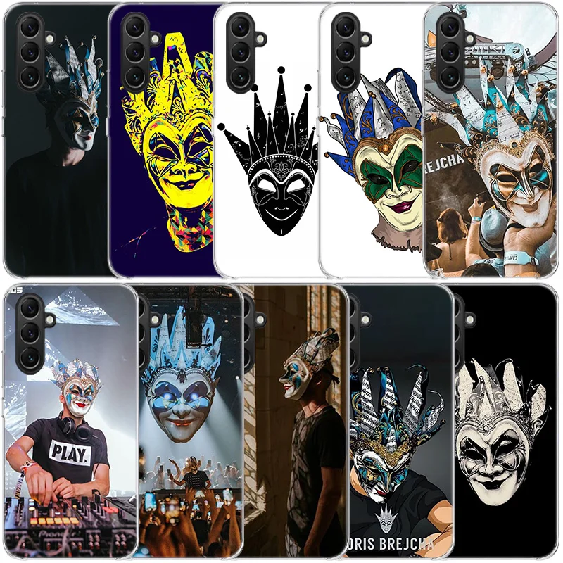 Прозрачный телефон DJ Boris Brejcha для Samsung Galaxy A52S A42 A32 A22 A12 A02S A70 A50 A40 A30 A20 A20E A71 A51 A41 A31 A10