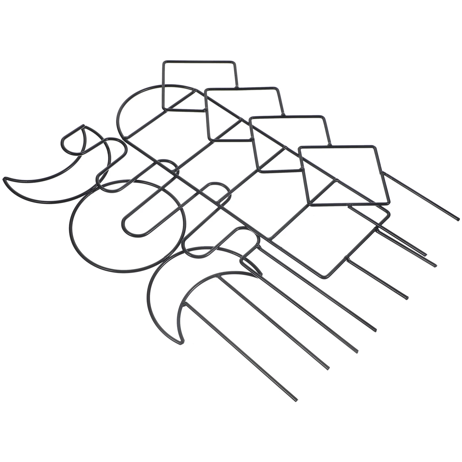 

4 Pcs Support Rack Sticks 10cm Potted Trellis Indoor Iron Mini Accessories Plants Climbing Holder