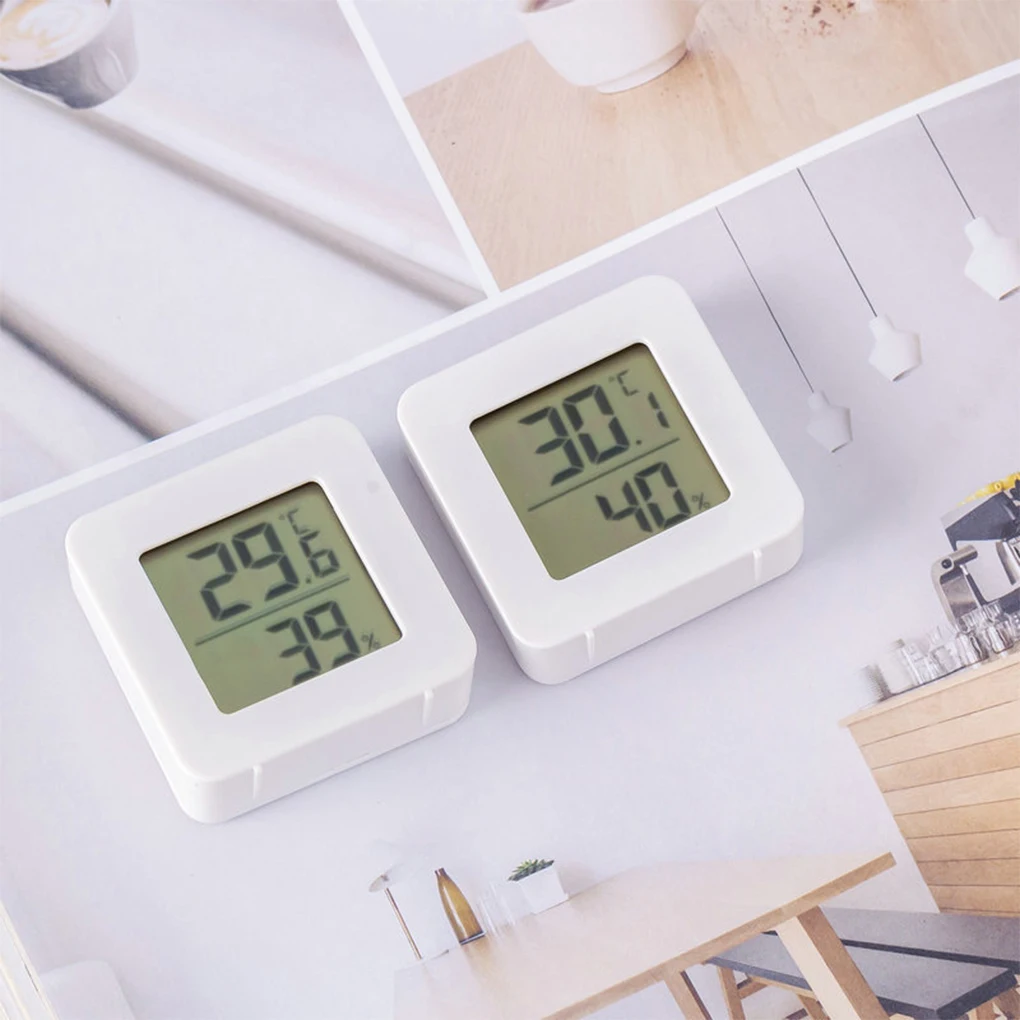 LED Thermometer Thermo-Hygrometer Multifunction Electronic Temperature Humidity Meter Weather Station for Home