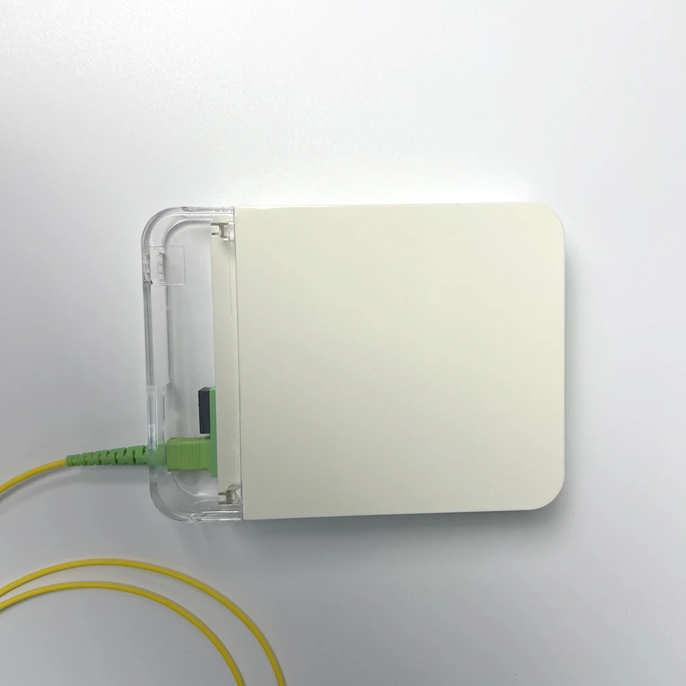 Оптоволоконная розетка Fiber Box Дуплексные порты SC 2 ядра с прозрачной крышкой