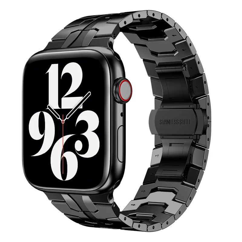Stainless Steel Strap For Apple Watch band 44mm 40mm 45mm 41mm Bracelet Belt Wristband iWatch Series 7 6 5 4 SE 42mm 38mm Correa