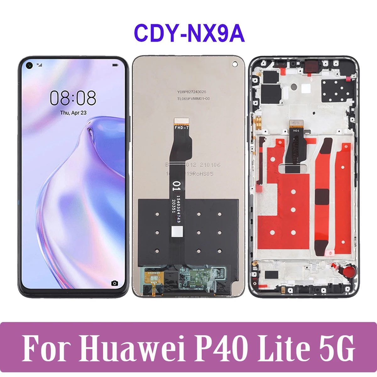 

6.5" Original For Huawei P40 Lite 5G CDY-NX9A LCD Display Touch Screen Digitizer Assembly For Huawei P40Lite 5G Display