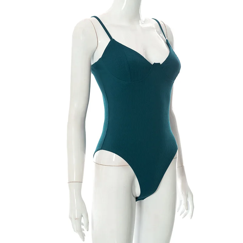 Новинка 2022 летний однотонный дизайнерский красный комбинезон на бретельках