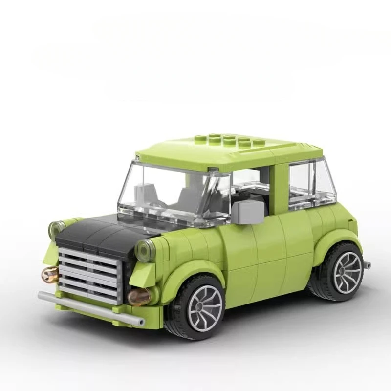 MOC-39171 Классическая комедия серия Зеленый седан модель автомобиля Mr Bean спортивный
