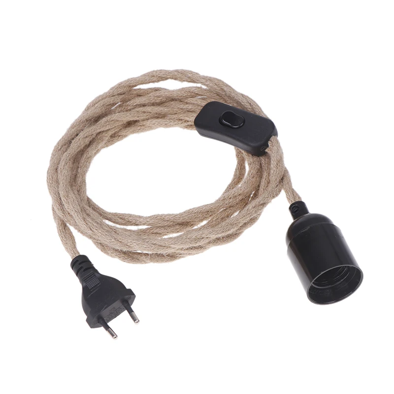 1 шт. съемная люстра E27 на пеньковой веревке 2/3/4 5 м